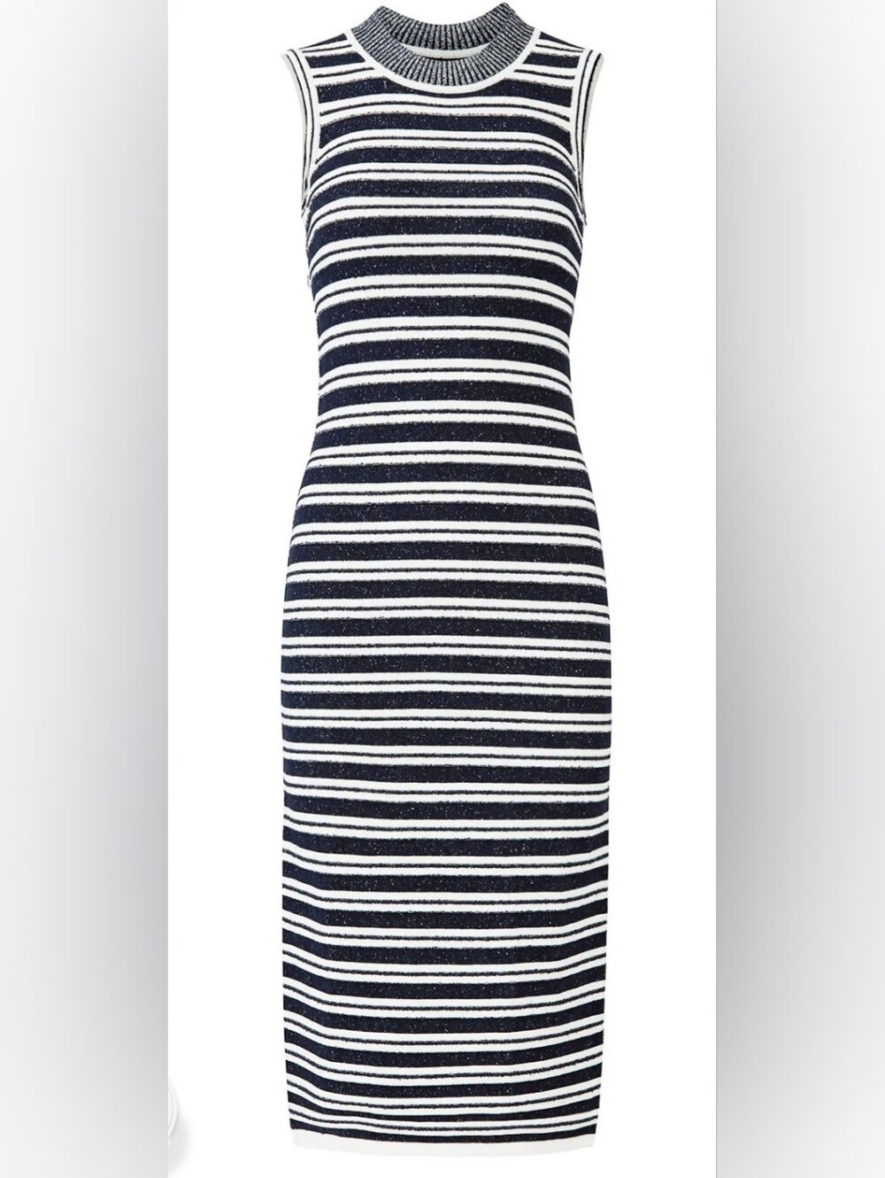 Rent The Runway GREY By Jason Wu Striped Knit Tank Dress - Navy & White